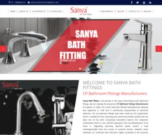 Sanyabathfittings.com(Bathroom Fittings Manufacturers) Screenshot