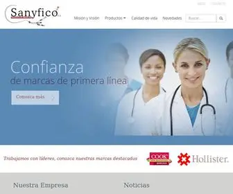 Sanyfico.com.uy(Productos Médicos) Screenshot