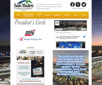 Sanysidrochamber.org(San Ysidro Chamber of Commerce) Screenshot