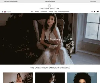 Sanyuktashrestha.com(Leading Sustainable Luxury Designer Wedding Dresses) Screenshot