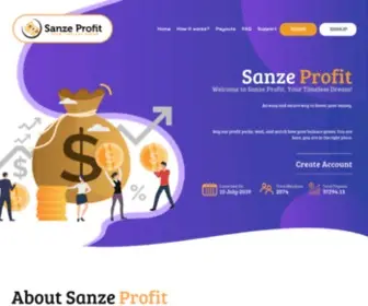 Sanzeprofit.com(Sanze Profit) Screenshot