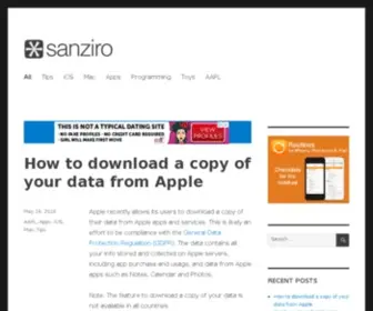 Sanziro.com(Apple) Screenshot