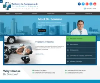 Sanzoneortho.com(Dr Anthony Sanzone) Screenshot