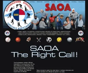 Saoanc.org(Southeastern Athletic Officials Association) Screenshot