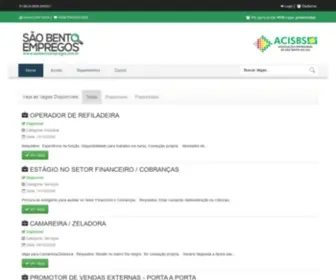 Saobentoempregos.com.br(São) Screenshot