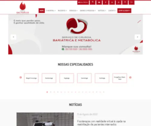 Saomarcos.org.br(Hospital S) Screenshot