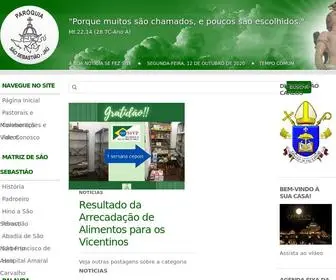 Saosebastiaojau.com.br(Paróquia) Screenshot