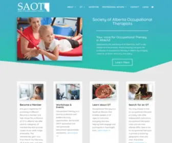 Saot.ca(Society of Alberta Occupational Therapists) Screenshot