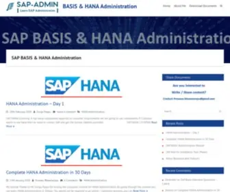 Sap-Admin.com(BASIS & HANA Administration) Screenshot