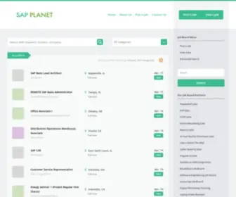 Sap-Planet.org(The SAP Job Board) Screenshot