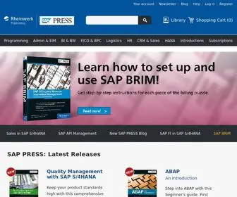 Sap-Press.com(SAP books from the official SAP publisher) Screenshot