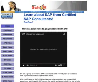 Sap-School.com(SAP Certification Questions) Screenshot