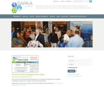 Sapaa.com(Substance Abuse Program Administrators Association) Screenshot