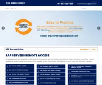 Sapaccessonline.com(SAP ALL MODULES REMOTE ACCESS) Screenshot