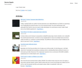 Sapalo.dev(Pressure in tech to learn and perform) Screenshot