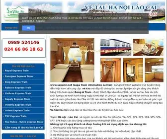 Sapatic.net(VÉ TÀU SAPA) Screenshot
