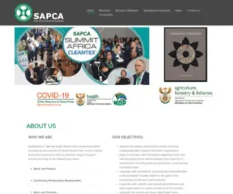 Sapca.org.za(South African Pest Control Association) Screenshot