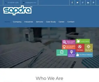 Sapdra.in(Software Development & Digital Marketing Company India) Screenshot