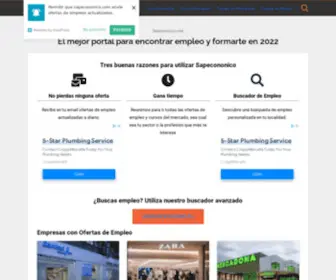 Sapecononico.com(El mejor portal para encontrar empleo y formarte en) Screenshot