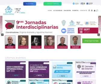 Saperiodoncia.org.ar(Sociedad Argentina de Periodoncia) Screenshot