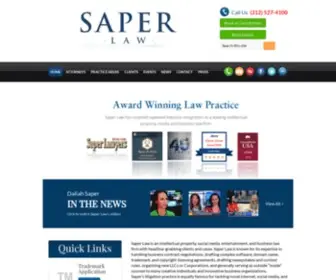 Saperlaw.com(Saper Law) Screenshot