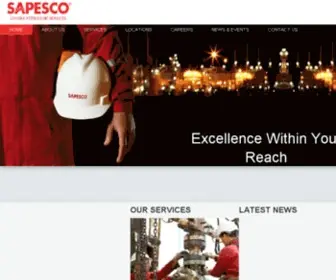 Sapesco.com(Sapesco) Screenshot