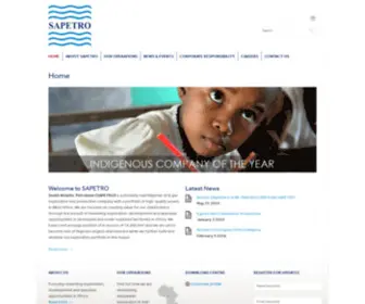 Sapetro.com(South Atlantic Petroleum (SAPETRO)) Screenshot