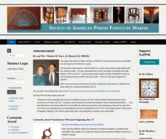 Sapfm.org(The Society of American Period Furniture Makers) Screenshot