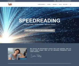 Saphi-Speedreading.de(SPEEDREADING AUSBILDUNG VON SAPHI // BERLIN) Screenshot