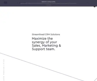 Saphyte.com(Optimize your business with flexible CRM solutions. Saphyte) Screenshot