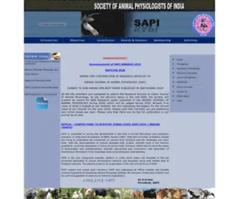 Sapi.in(SOCIETY OF ANIMAL PHYSIOLOGISTS OF INDIA) Screenshot