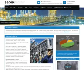 Sapia.org.za(South African Petroleum Industry Association) Screenshot