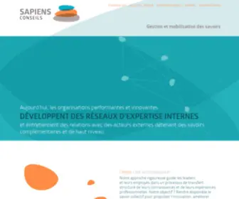 Sapiensconseils.com(Sapiens Conseils) Screenshot