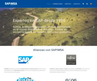 Sapimsa.es(Expertos en SAP desde 1990) Screenshot