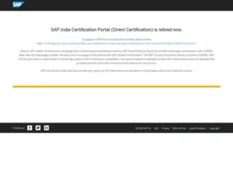 Sapindiacertification.com(SAP) Screenshot