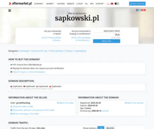 Sapkowski.pl(Andrzej Sapkowski Zone) Screenshot