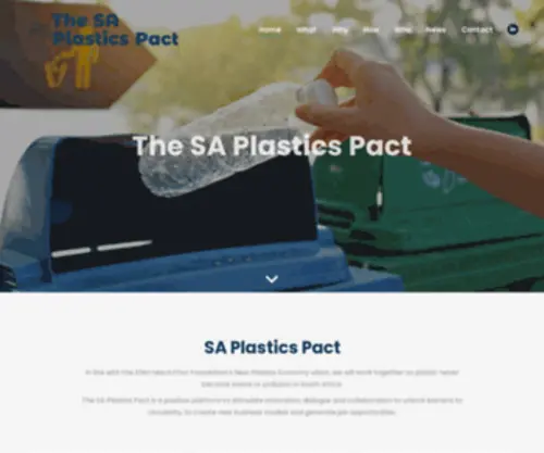 Saplasticspact.org.za(Trailblazing, collaborative initiative for plastics packaging) Screenshot