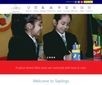 Saplingspv.com(Nursery schools paschim vihar) Screenshot