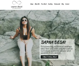 Sapnadesai.com(Empowering millennial women) Screenshot