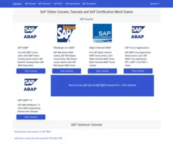 Sapnuts.com(SAP Online courses) Screenshot