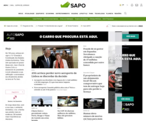 Sapo.cv(Cabo Verde Online) Screenshot