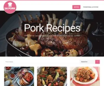 Sapork.co.za(South African Pork Producers Organisation) Screenshot