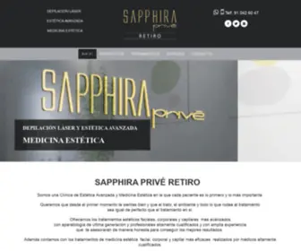 Sapphiraprive-Retiro.com(Centro de estética avanzada y medicina estética) Screenshot