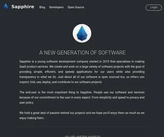 Sapphire.moe(Open source software and saas development company) Screenshot