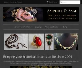 Sapphireandsage.com(Rhonda L Abbott) Screenshot