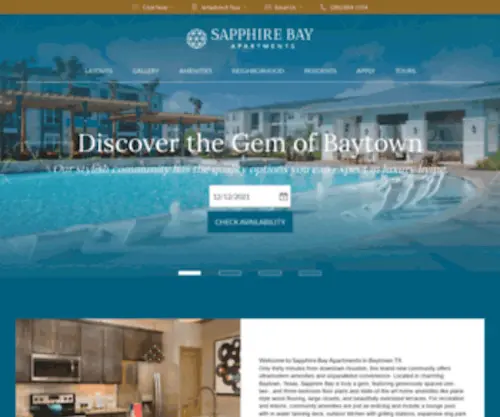 Sapphirebayapartments.com(Sapphire Bay) Screenshot