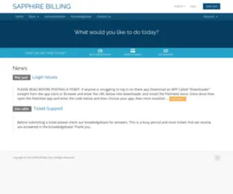 Sapphirebilling.net(Portal Home) Screenshot
