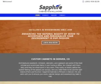 Sapphirecabinets.com(Custom Wood Cabinets) Screenshot