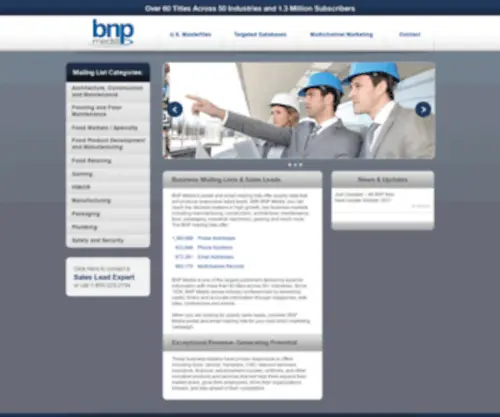 Sapphiredata.com(BNP Media) Screenshot