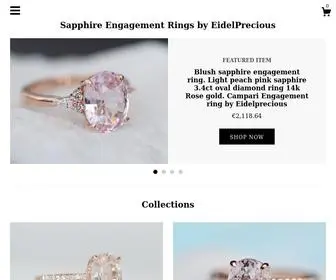 Sapphireengagementrings.com(Sapphire Engagement Rings by EidelPrecious) Screenshot